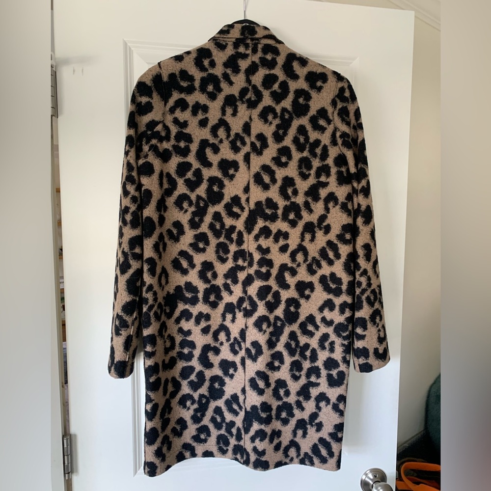 HARRIS WHARF LONDON Leopard Print Jacket Designer Fall Wool Coat NEW IT 38 - Picture 12 of 16